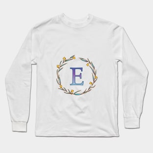 Monogram, letter E Long Sleeve T-Shirt